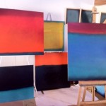 new colorfields im Atelier von Stanko