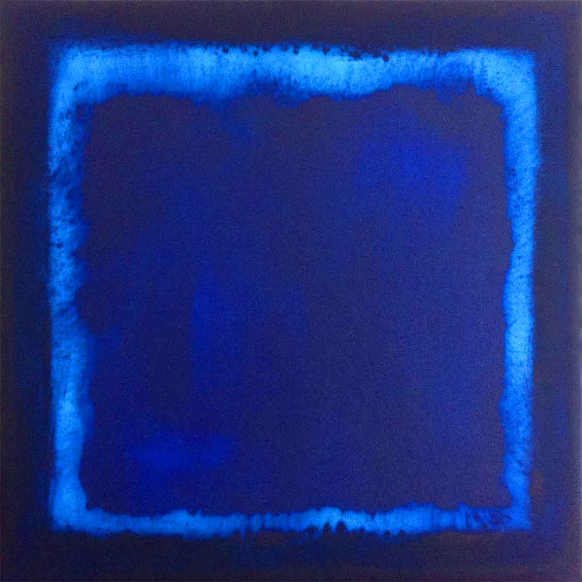 Blau Ultramarin auf Leinwand - 40x40 cm - 2015 überarbeitet